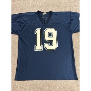 Cowboys Football Jersey Mens XL Navy Blue Excellent Number 19 Authentic Apparel